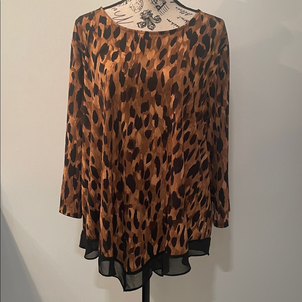 Leopard Print Women's Top